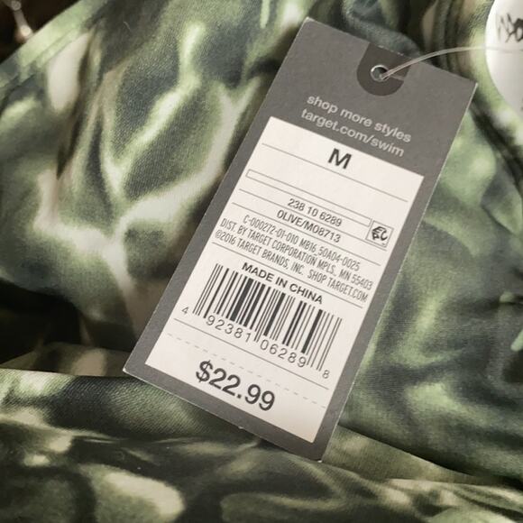 Mossimo Olive Tie Dye Bikini Top - Picture 7 of 7